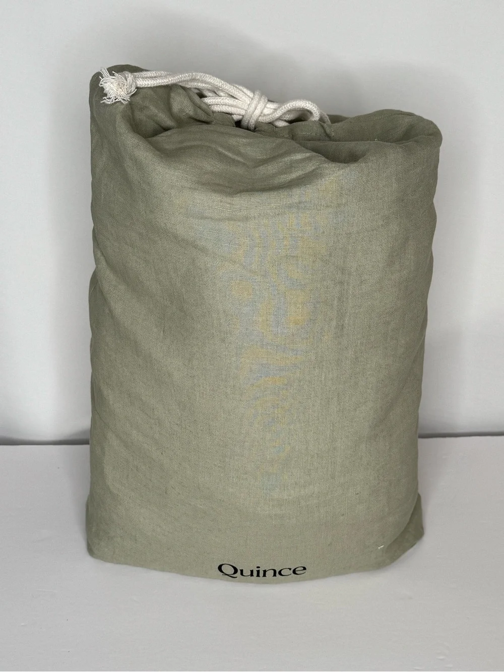 Quince European Linen Duvet Cover Set King/Cal King Willowleaf Green
